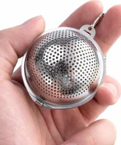 Promo ???? Blended Lifestyle® Theezeef In Balvorm Inclusief Lekplaatje - Set Van 3 Stuks - Thee Ei Voor Losse Thee - Theefilter Voor Losse Thee - Thee Infuser ???? -Bourgogne Shop 550x561