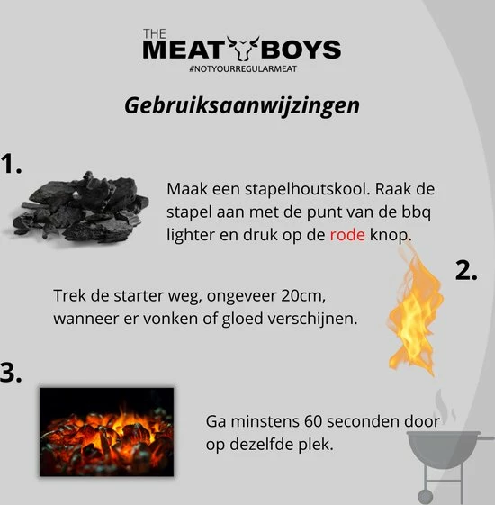 Aanbiedingen ???? Merkloos The Meat Boys BBQ Aansteker - BBQ Looftlighter - BBQ Accessoires - One Minute Lighter - Bbq Aansteker Elektrisch - ???? 6 Aanbiedingen ???? Merkloos The Meat Boys BBQ Aansteker - BBQ Looftlighter - BBQ Accessoires - One Minute Lighter - Bbq Aansteker Elektrisch - ???? - Afbeelding 6