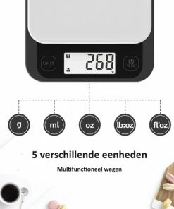 Kopen ???? Butles Keukenweegschaal Digitaal - Met Kom - Precisie Keuken Weegschaal - Tot 5 KG ⭐ -Bourgogne Shop 550x562