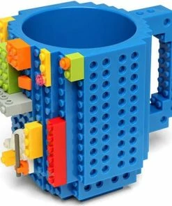 Promo ???? Merkloos Build On Brick Mug - Licht Blauw - 350 Ml - Bouw Je Eigen Mok Met Bouwsteentjes - BPA Vrije Drinkbeker Cadeau Voor Kinderen Of Volwassenen - Koffie Thee Limonade Of Andere Dranken - Pennenbeker - Creatief Accessoire Voor Op Bureau ✔️ -Bourgogne Shop 550x563 2
