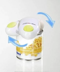 Beste deal ???? OneTouch One Touch Volautomatische Veilige Blikopener - Op Batterijen - Wit/Groen - 130 X 70/ 50 X 35 Mm ???? -Bourgogne Shop 550x568