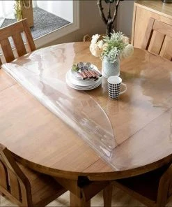 Beste Verkoop ???? Merkloos Rond Doorzichtig 2,2mm Dik Tafelzeil 150cm Ø ????