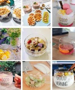 Gloednieuw ???? Malinsi Good Morning Glazen - 2 Stuks 400ml - Koffie En Thee Beker - Dessert En Ontbijt Glas - Theeglazen - Koffiebeker - Cadeau Voor Man & Vrouw - Sinterklaas & Kerst ???? -Bourgogne Shop 550x574 1