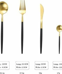 Hete verkoop ???? Timmers Trading Bestekset 6 Persoons - Gouden Bestek - Bestekset Goud 24 Delig - Vaatwasserbestendig ✔️ -Bourgogne Shop 550x579 1