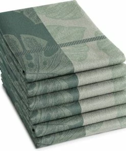 Coupon ✔️ DDDDD Monstera - Theedoek - 60x65 Cm - Set Van 6 - Laurel ⭐