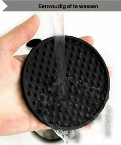 Flash-uitverkoop ???? Castagnola Siliconen Onderzetters Met Houder – Onderzetters Voor Glazen – Onderzetters Design – Onderzettersset – Drink Onderzetters – Hoogwaardige Siliconen – Set Van 6 – Blauw ???? -Bourgogne Shop 550x582 2