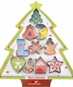 Korting ???? Blijderij Uitsteekvormen Kerst | 10 Koekvormpjes | Cookie Cutter | Bakvormen Kerst | Rvs Uitstekers Kerstkoekjes | Kerst | Kerstcadeautje ????