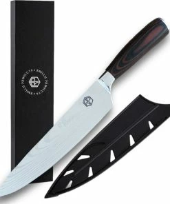 Beste recensies van ???? Roham Products RP Professioneel Japans Koksmes – 20cm - Inclusief Mesbeschermer – RVS Lemmet - Handvat Van Pakkahout - Geleverd In Geschenkdoos ????