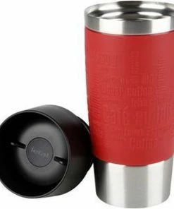 Hete verkoop ???? Tefal Travel Mug Thermobeker - 360 Ml - RVS/Rood ❤️ -Bourgogne Shop 550x596