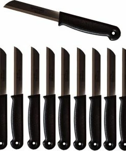 Aanbiedingen ???? Solingen Kartelmes - Tomatenmes Met Kartel - RVS - 18,5 Cm Met "Blade Cover" - Zwart - 10 Stuks ⭐ -Bourgogne Shop 550x604