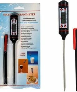 Flash-uitverkoop ???? BG4U Digitale Keukenthermometer - Inclusief Batterij En Opbergbox ✔️