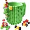 Hete verkoop ???? Merkloos Build On Brick Mug - Groen - 350 Ml - Bouw Je Eigen Mok Met Bouwsteentjes - BPA Vrije Drinkbeker Cadeau Voor Kinderen Of Volwassenen - Koffie Thee Limonade Of Andere Dranken - Pennenbeker - Creatief Accessoire Voor Op Bureau -HnD ????