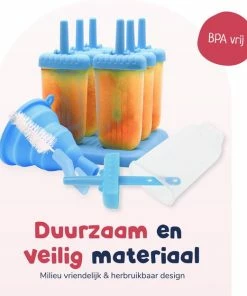 Uitgang ???? Perow Ijsvormen - 6 Stuks - Inclusief Gratis Trechter En Reinigingsborstel - BPA En Chemicaliën Vrij Silicone IJshouder - IJs Vorm Makers - 2 Kleuren - IJslolly ⭐ -Bourgogne Shop 550x624 1