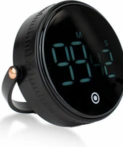 Groothandel ???? Nimma Kookwekker - Digitale Keukenwekker - Magnetisch - Incl. Timer En Stopwatch - Draaiknop - Led - Zwart ????