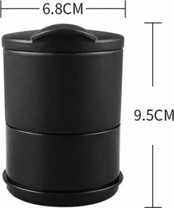 Goedkoop ❤️ Discountershop 2x Universele Asbak Voor In De Auto - Asbak Met LED En Deksel - Voor Bekerhouder (Autoasbak) Of Buiten ???? -Bourgogne Shop 550x661 1