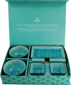 Beste recensies van ???? Tokyo Design Studio Glassy Turquoise Sushi Servies - Star - 8 Delig - 2 Persoons ????