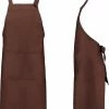 Promo ???? Benza Kookschort Keukenschort - Bruin - 75 X 85 Cm ????