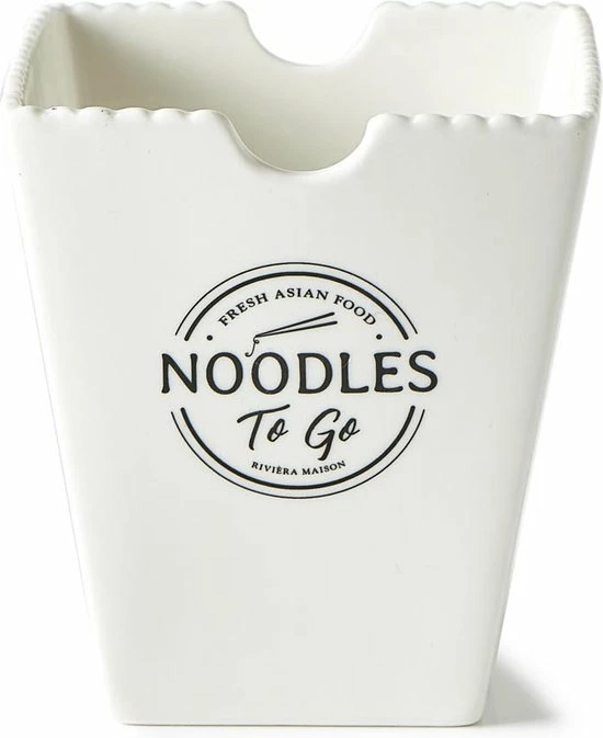 Uitgang ???? Riviera Maison Kom 12 Cm - Fresh Asian Food Noodles To Go Bowl - Wit - Porselein- 1 Stuks ???? 2 Uitgang ???? Riviera Maison Kom 12 Cm - Fresh Asian Food Noodles To Go Bowl - Wit - Porselein- 1 Stuks ???? - Afbeelding 2