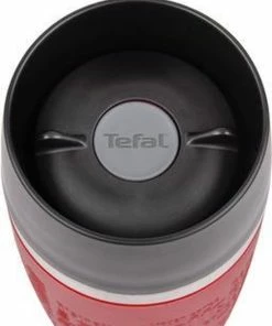 Hete verkoop ???? Tefal Travel Mug Thermobeker - 360 Ml - RVS/Rood ❤️ -Bourgogne Shop 550x674
