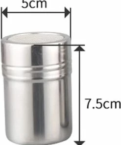 Beste Pirce ???? Merkloos RVS Cappuccino / Cacao Strooier Set - Met Koffie / Cacao Sjablonen & Barista Tools Lepel ???? -Bourgogne Shop 550x680 1