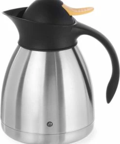 Top 10 ???? Hendi Thermoskan 1 Liter - Isoleerkan Met Drukkdop - Geel - Ø14,5x(H)20,5cm ????