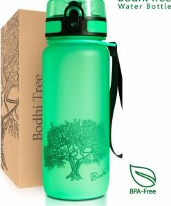 Beste Verkoop ???? Bodhi Tree Waterfles - Drinkfles 650 Ml - Met Fruitfilter - Sport Fles Volwassenen Kinderen Bidon Water Bottle 650ml - Groen ✔️