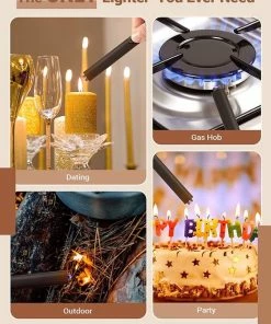 Top 10 ???? Easylightershop - Elektrische Aansteker - Rose Goud- Plasma Aansteker - Kaars Aansteker - Cadeau Verpakking - Aanstekers - BBQ ???? -Bourgogne Shop 550x712