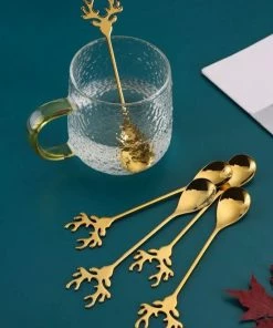 Top 10 ???? Merkloos Koffie Lepeltje Eland Kerst ???? -Bourgogne Shop 550x732 1