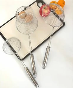 Coupon ???? Wowup Schuimspaan Set Van 3 | Frituurspaan | Frituurschep | Voedsel Zeef | Schuimspaan Volledig RVS | Schuimlepel | Vergietlepel | Ophangbaar | Aardappels/groente/pasta Afgieten | Ø11.5 Cm & Ø13.5 Cm & Ø15.5 Cm ✔️ -Bourgogne Shop 550x733 32