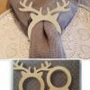 Beste Pirce ???? Merkloos Servetringen - Hout - 8 Stuks - Kerstmis - Rendier - Gewei - Rudolf - Cadeau ????