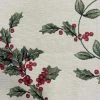 Hete verkoop ???? Emme Tafelloper - Luxe Gobelinstof - Mistletoe - Kerst - Hulst - Loper 140 Cm ❤️