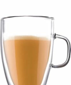 Aanbiedingen ⭐ TEKZEN Dubbelwandige Glazen Met Oor – Koffieglazen - Theeglazen – 350ml – 6 Stuks – Cappuccino Glazen - Latte Macchiato Glazen ???? -Bourgogne Shop 550x821