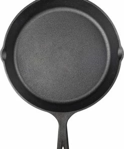 Hete verkoop ⌛ Navaris Gietijzeren Koekenpan - Braadpan Van Gietijzer - Ronde Skillet - Geschikt Voor Alle Warmtebronnen - Ø 30 Cm - Ovenbestendig Tot 260 Graden ???? -Bourgogne Shop 550x822
